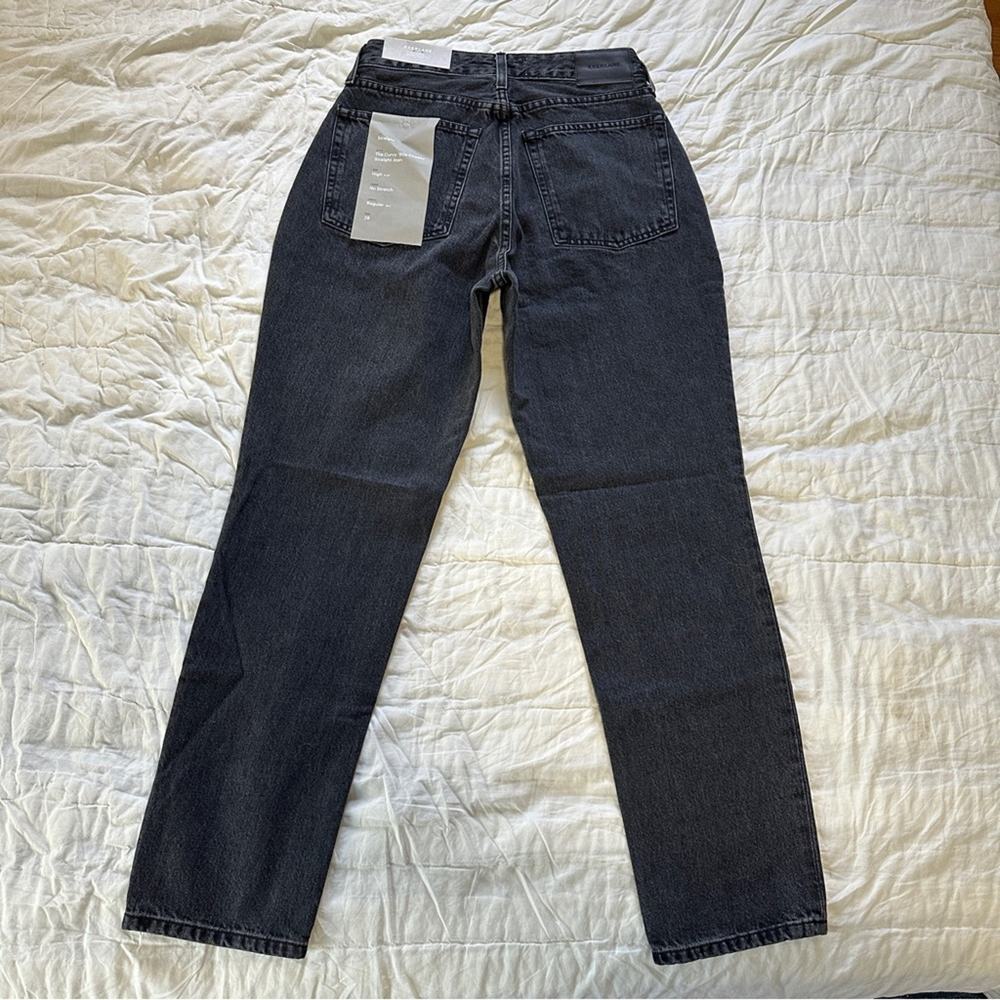 Everlane The Curvy Cheeky Straight Jeans Black 28 NEW